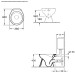 VB Tiefspül-WC spülrandlos O.novo 7618R0 360x475mm Rund Weiß Alpin CeramicPlus