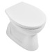 VB Tiefspül-WC spülrandlos O.novo 7618R1 360x550mm Rund Weiß Alpin CeramicPlus