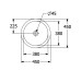 VB UnterbauWT Loop&Friends 4A5201 450x450mm Rund o. ÜL. Weiß Alpin cplus