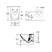 Villeroy & Boch wandhängendes Tiefspül-WC Subway 3.0 370x560x360mm Abgang waagerecht, mit TwistFlush, weiß Alpin CeramicPlus 4670T0R1