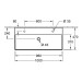 VB Waschbecken Memento 2.0 4A221L 1000x470mm Rechteck Weiß Alpin C+