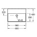 VB Waschbecken Memento 2.0 4A2263 600x420mm Rechteck Weiß Alpin