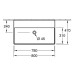 VB Waschbecken Memento 2.0 4A228F 800x470mm Rechteck Weiß Alpin C+