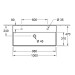 VB Waschbecken Memento 2.0 4A22A4 1000x470mm Rechteck Weiß Alpin