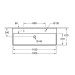 VB Waschbecken Memento 2.0 4A22C1 1200x470mm Rechteck Weiß Alpin