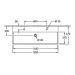 VB Waschbecken Memento 2.0 4A22CG 1200x470mm Rechteck Weiß Alpin C+