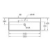 VB Waschbecken Memento 2.0 4A22CL 1200x470mm Rechteck Weiß Alpin