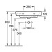 VB Waschbecken O.novo 4A4165 650x460mm Eckig Weiß Alpin