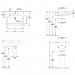 Villeroy & Boch WT Architectura 4188 650x470mm 3-LArm mittl HL durchg Überl Eckig WeißAlpin C+