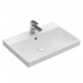 Villeroy & Boch WT Avento 4158 600x470mm 3-Loch Arm mittl HL durchgest Überl Eckig WeißAlpin