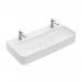 Villeroy & Boch WT Finion 4168 1000x470mm Hahnlöcher dgest o ÜL eck geschl Weiß Alpin C+