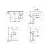 VB WT O.novo 5160 650x510mm 3-L Arm mittl HL durchg o Überl Oval WeißAlpin