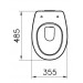 Vitra Stand-WC-Tiefspüler RockyPlus Sonderhöhe 460mm, alpin-weiss