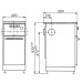 Wamsler Öl Beistellherd OZ 444 weiß 40 cm breit, OZ 444